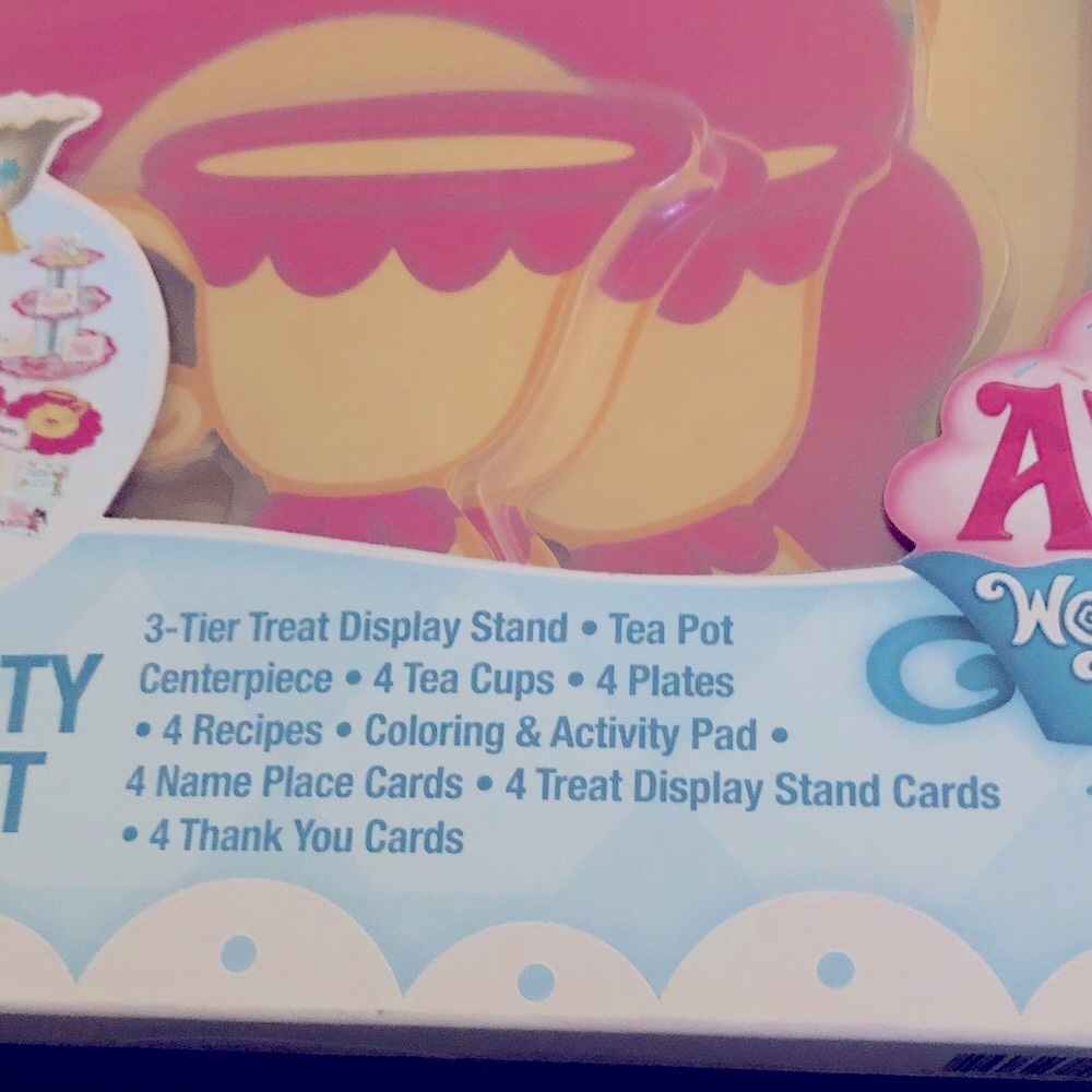 Tea Party Playset with Pink and Yellow Accents - Picture 10 of 10